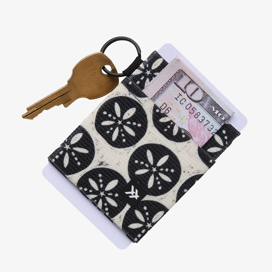 Thread Elastic Wallet - Sand Dollar Black