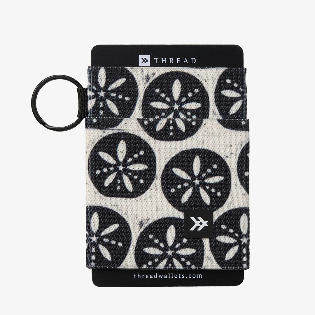 Thread Elastic Wallet - Sand Dollar Black