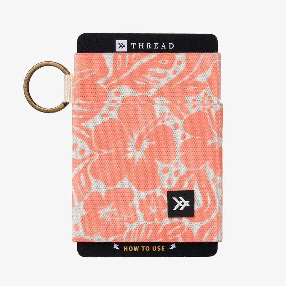Thread Elastic Wallet - Coral Crush