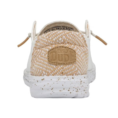 Hey Dude Wendy Chambray Woven - White Sand