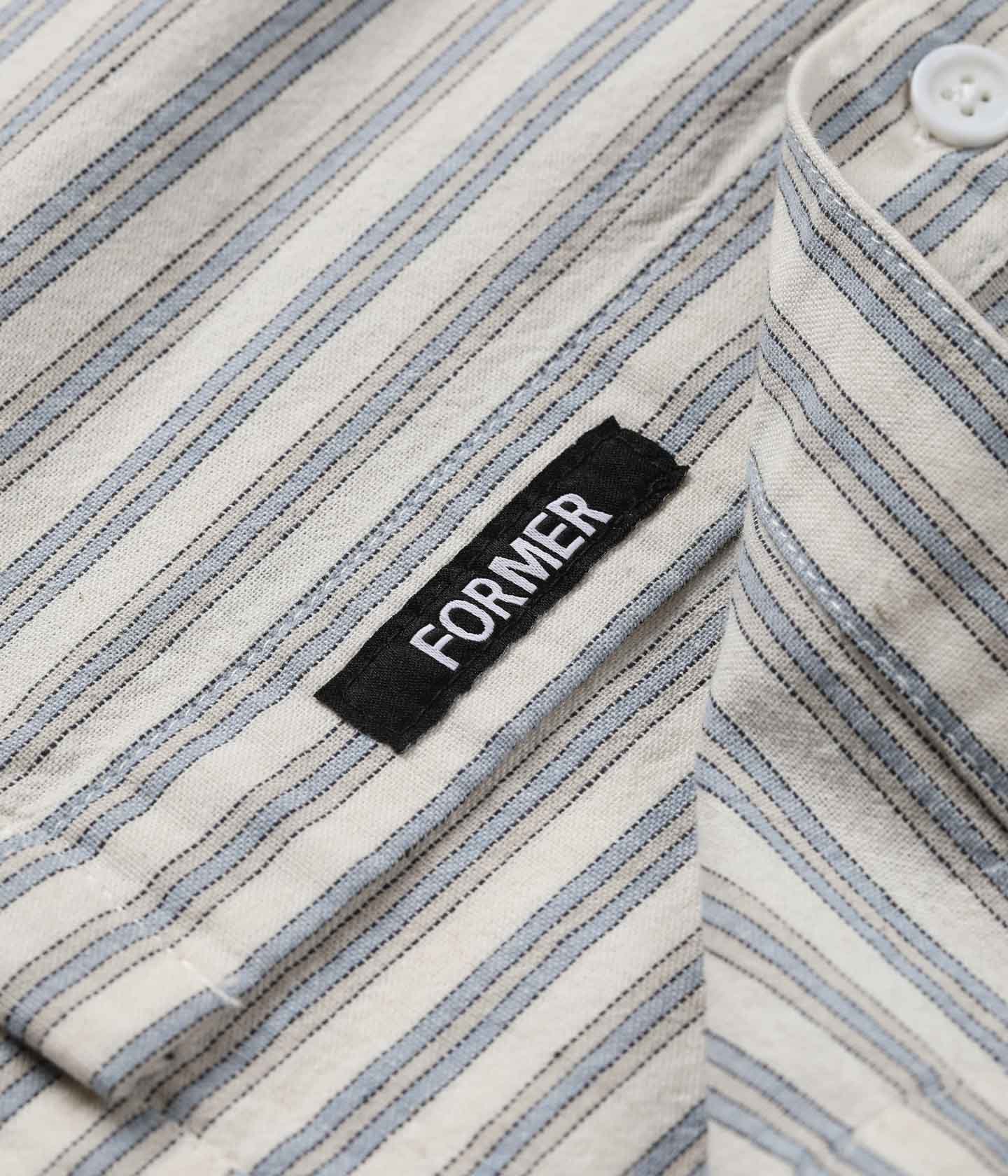 Former Reynolds Striped S/S Shirt - Bone