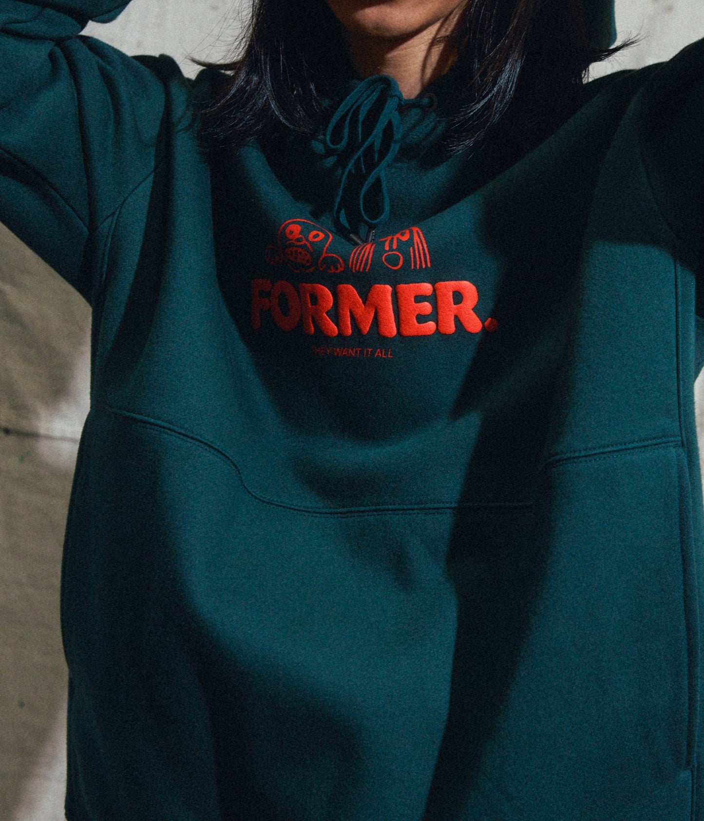 Former Want It All Hoodie - Petrol