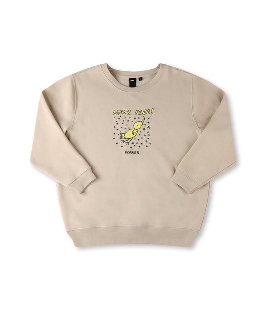 Former Break Free Crewneck Sweatshirt - Bone