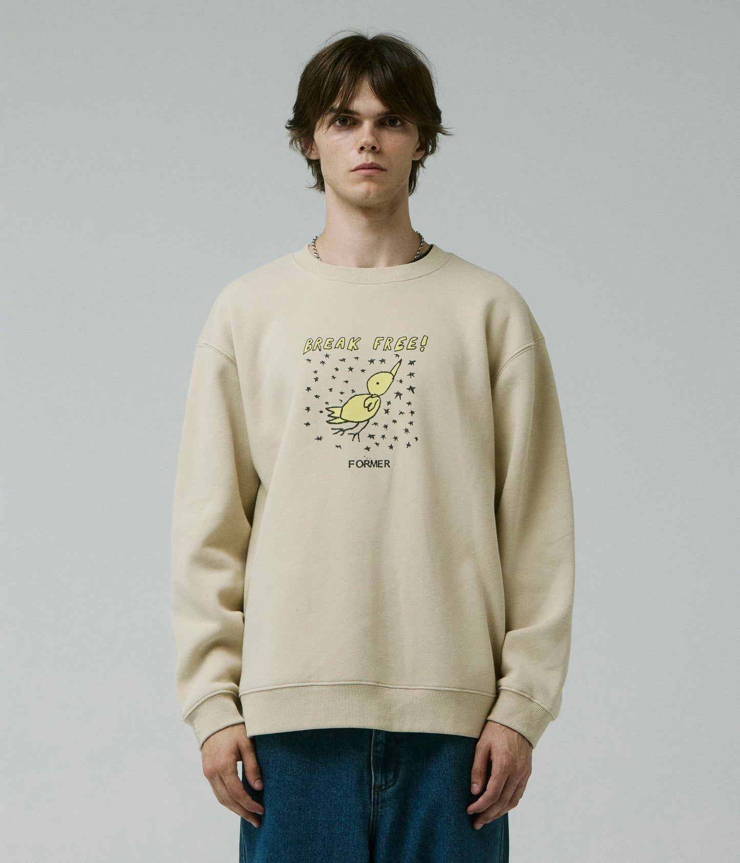 Former Break Free Crewneck Sweatshirt - Bone