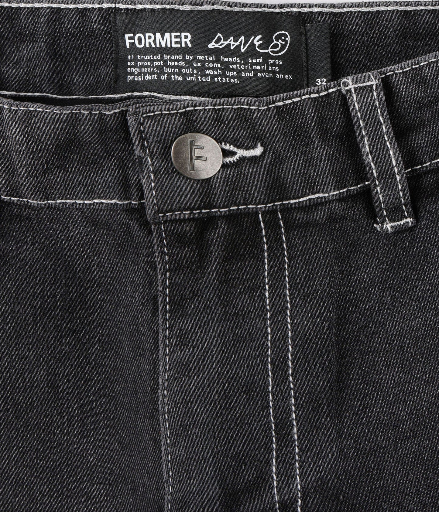 Former Reynolds Flatline Denim Pant - Washed Black