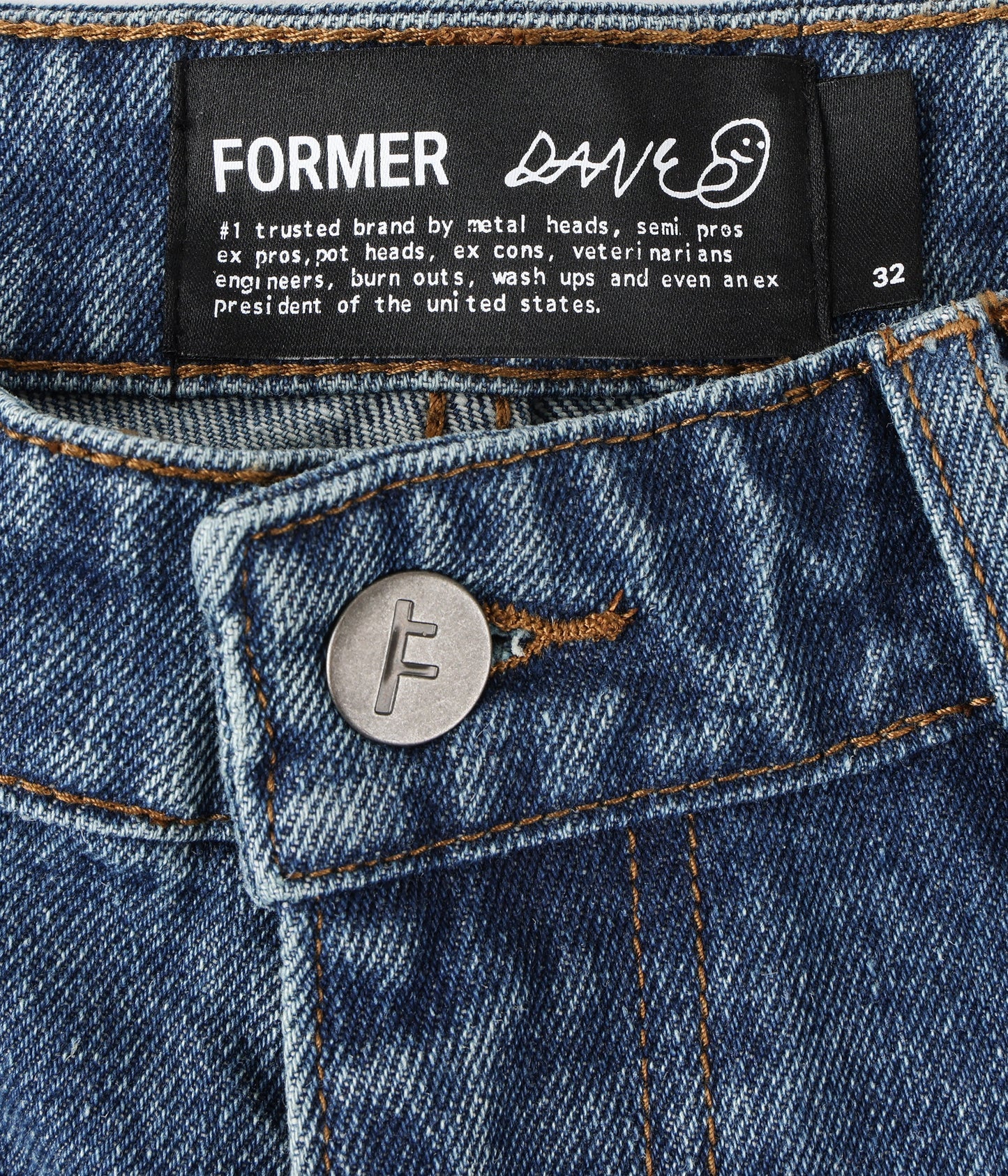 Former Reynolds Flatline Denim Pant - Dark Blue