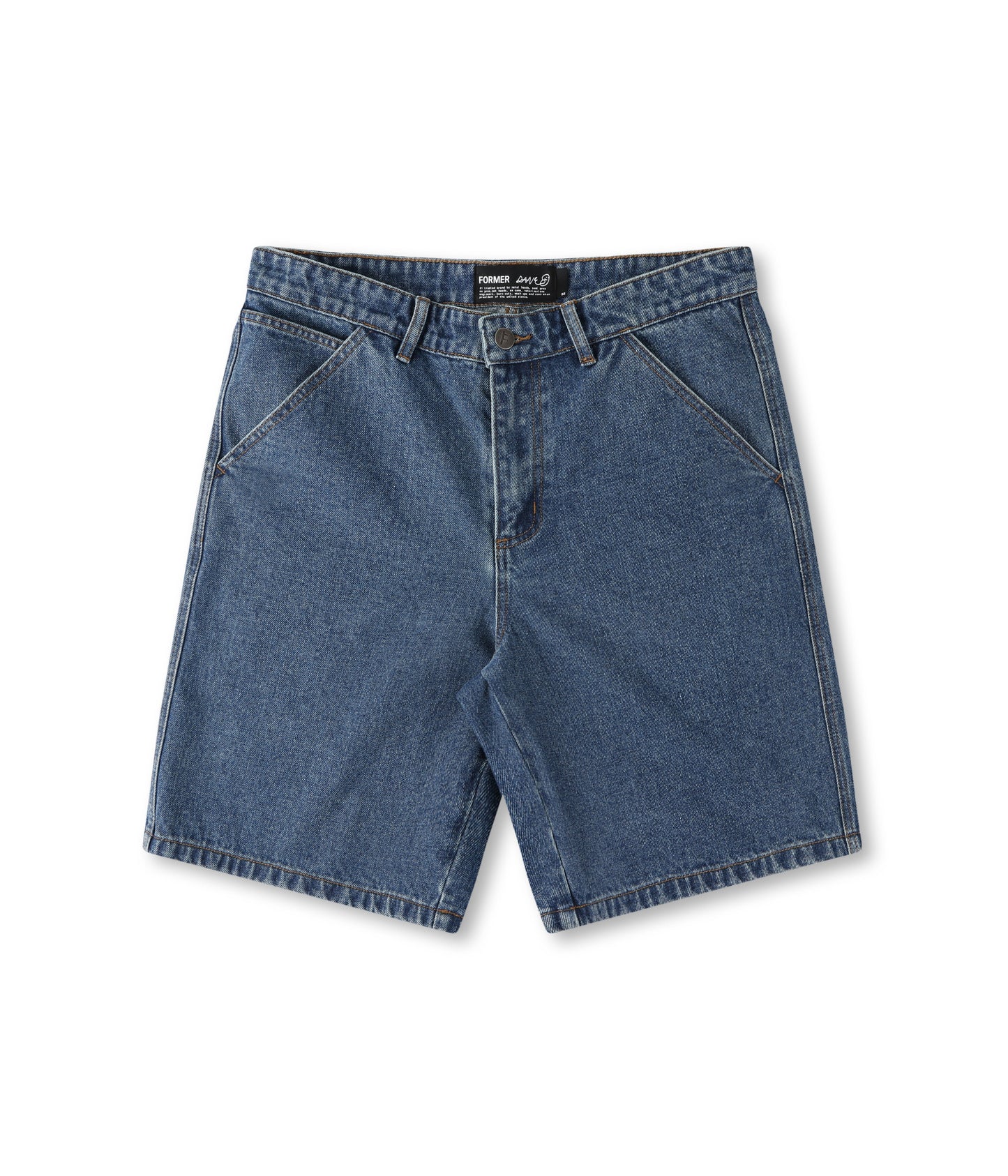 Former Reynolds Flatline Denim Short - Dark Blue