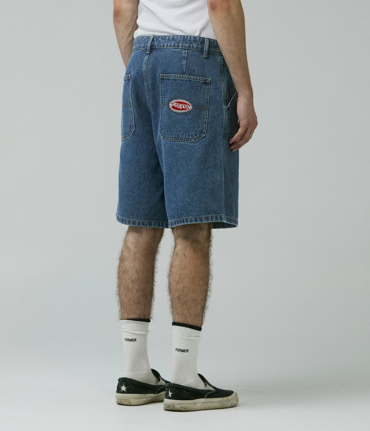 Former Reynolds Flatline Denim Short - Dark Blue