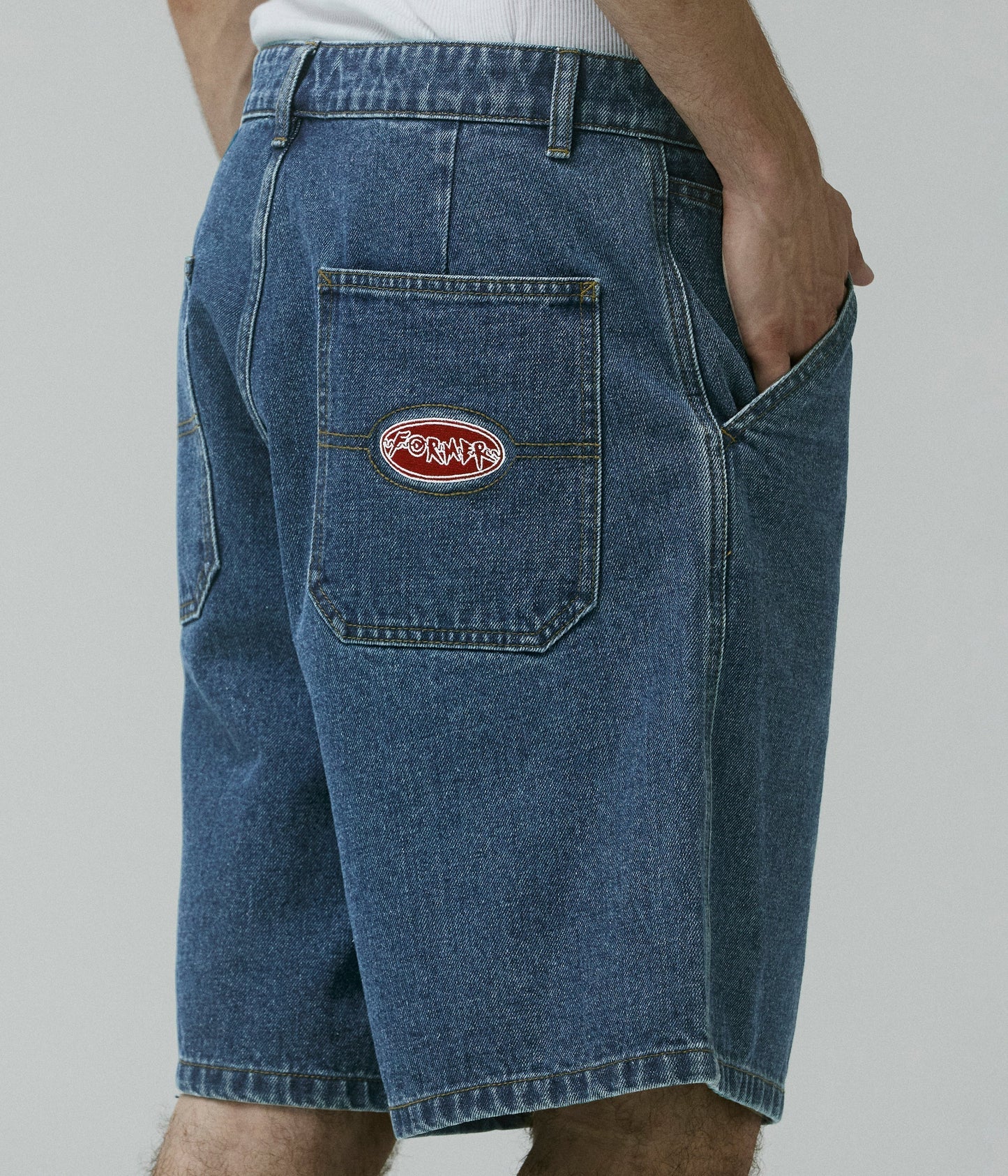 Former Reynolds Flatline Denim Short - Dark Blue