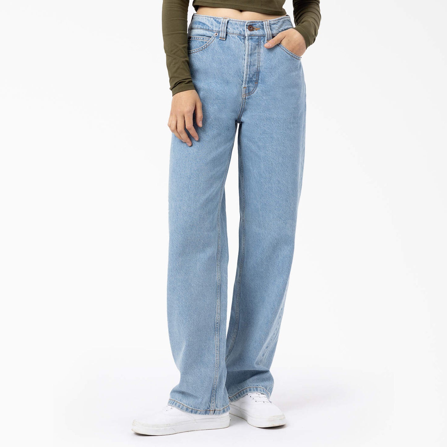 Dickies Women's Thomasville Relaxed Fit Jean - Light Denim