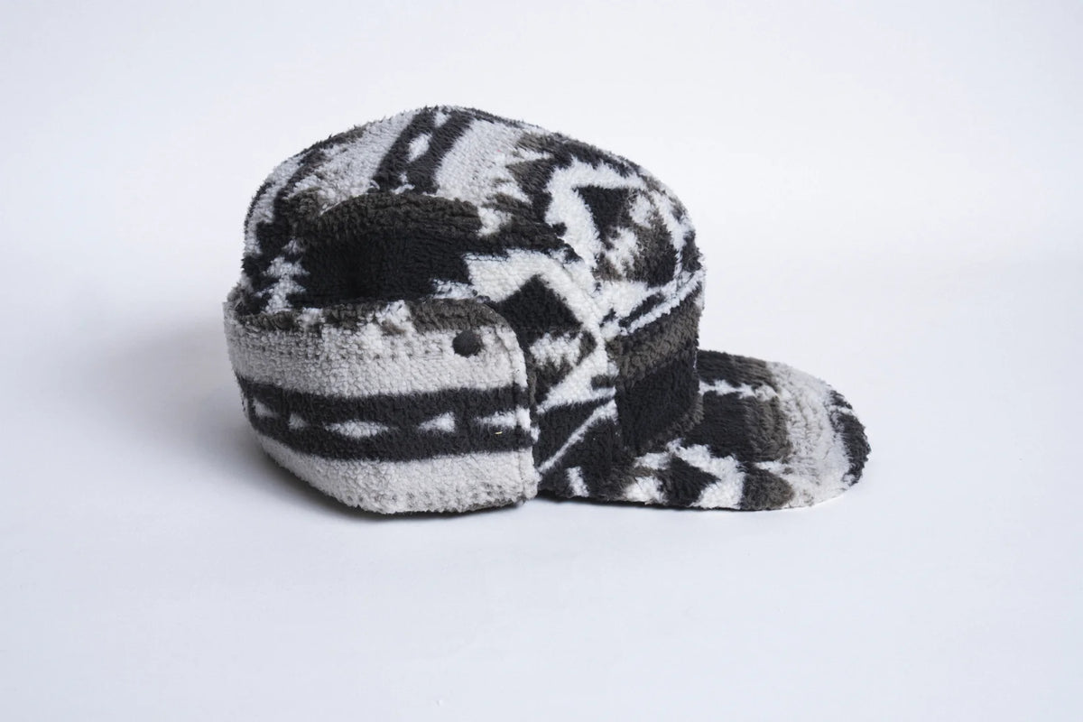 Autumn Fleece Flap Cap - Black