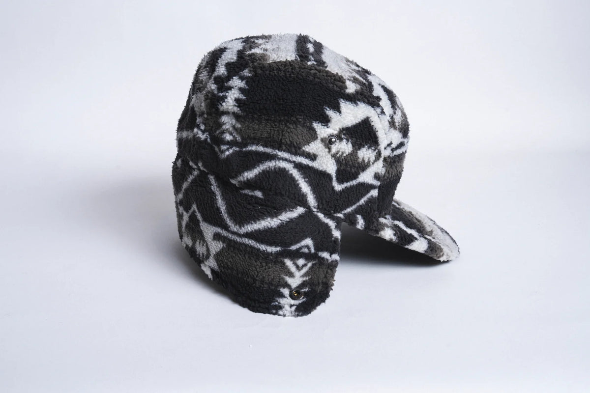 Autumn Fleece Flap Cap - Black