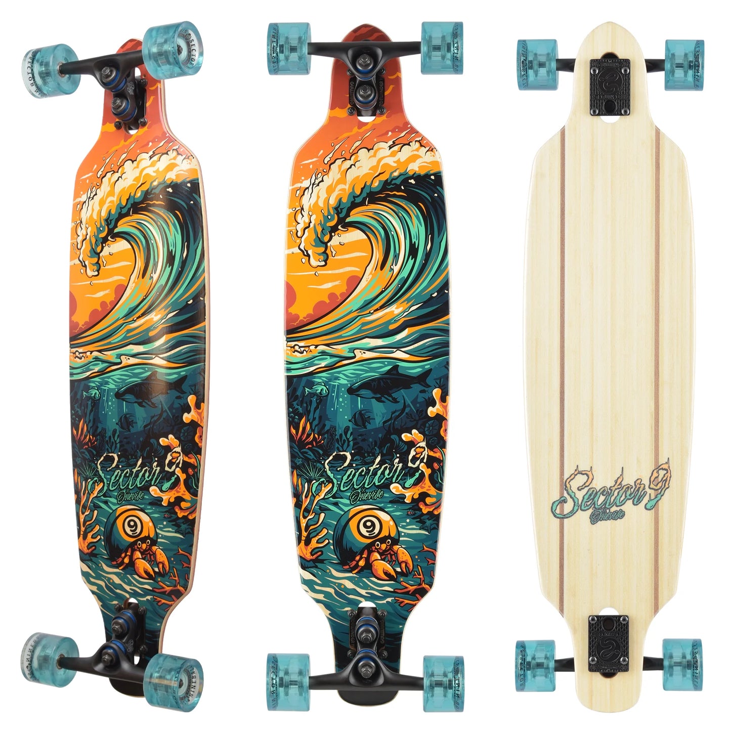 Flipside Fractal Complete Drop Thru Longboard