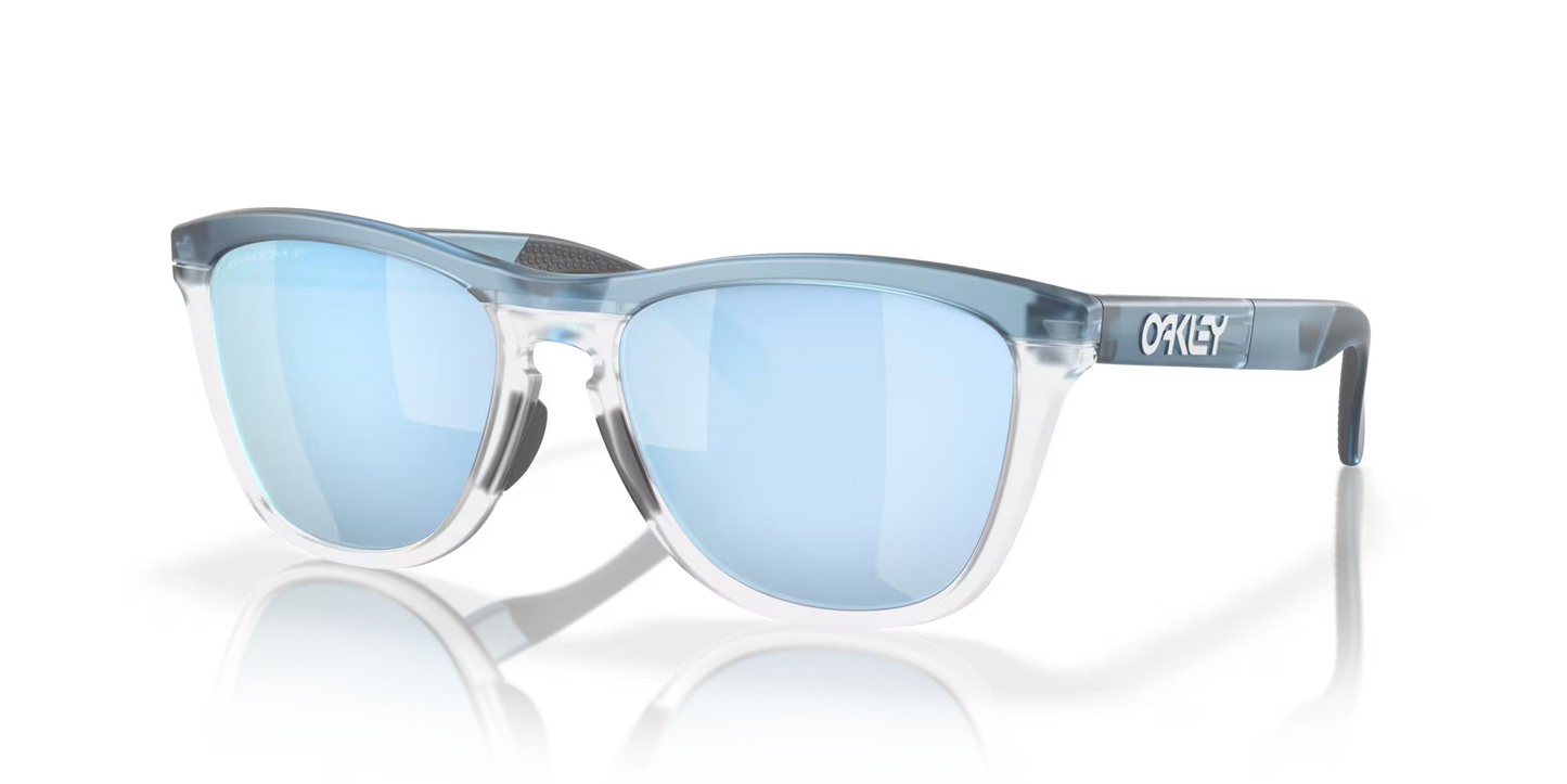 Frogskins Range Trans Stonewash/Clear w/ Prizm Deep Water Polarized