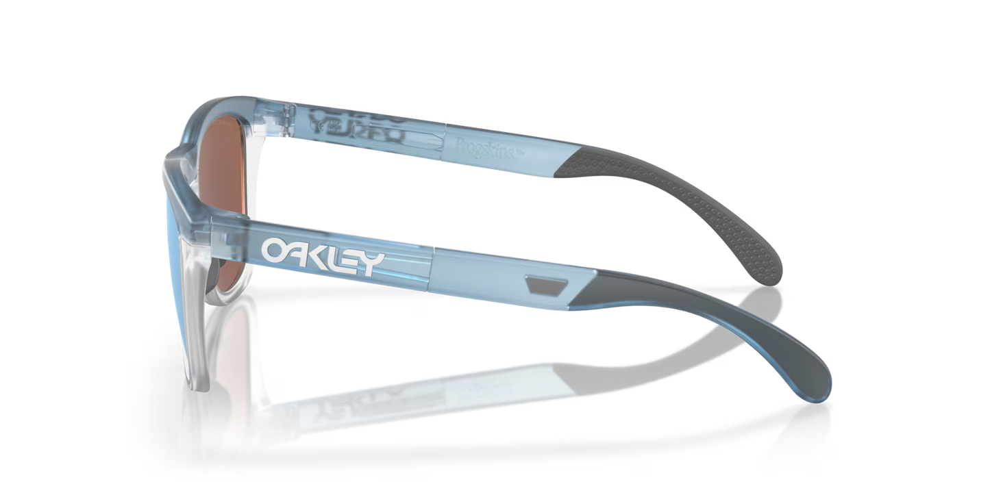 Frogskins Range Trans Stonewash/Clear w/ Prizm Deep Water Polarized