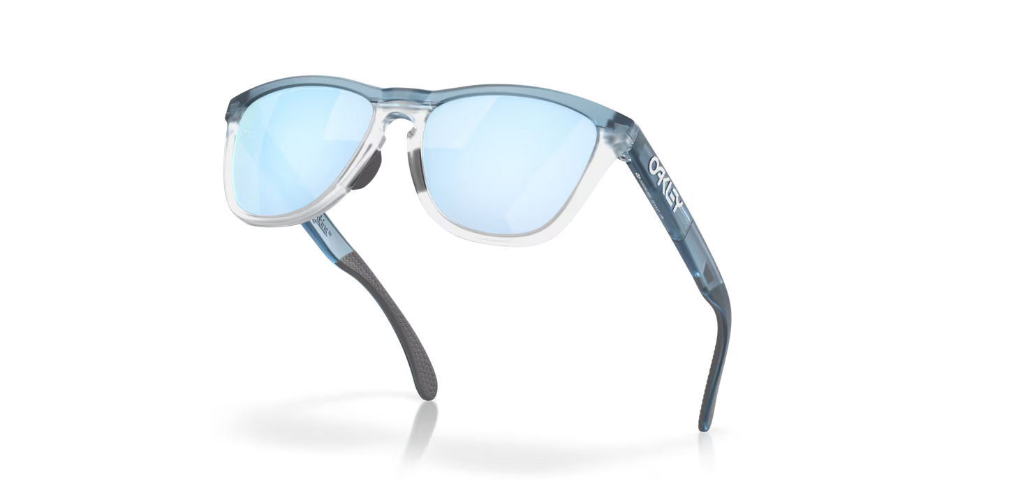 Frogskins Range Trans Stonewash/Clear w/ Prizm Deep Water Polarized
