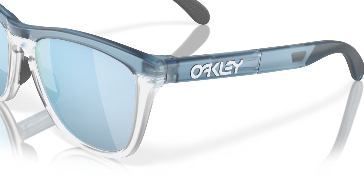 Frogskins Range Trans Stonewash/Clear w/ Prizm Deep Water Polarized