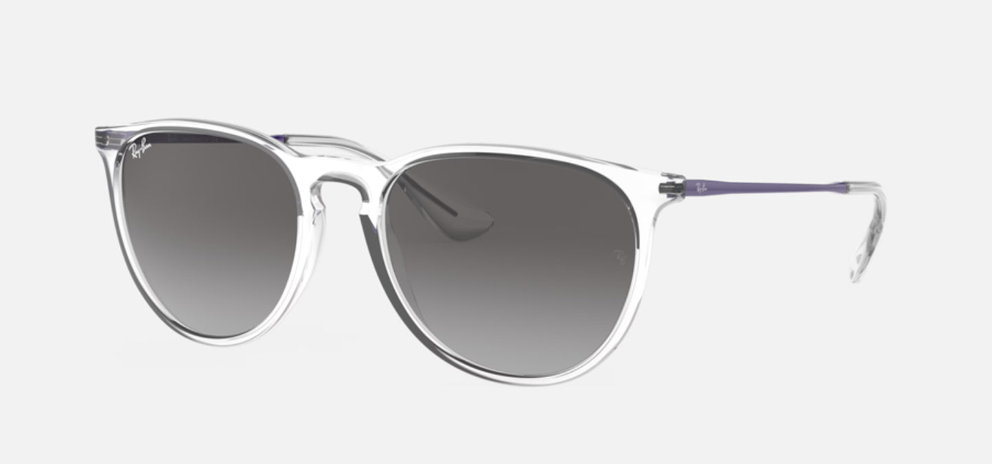 Ray-Ban Erika Transparent w/ Light Grey Gradient Dark Grey