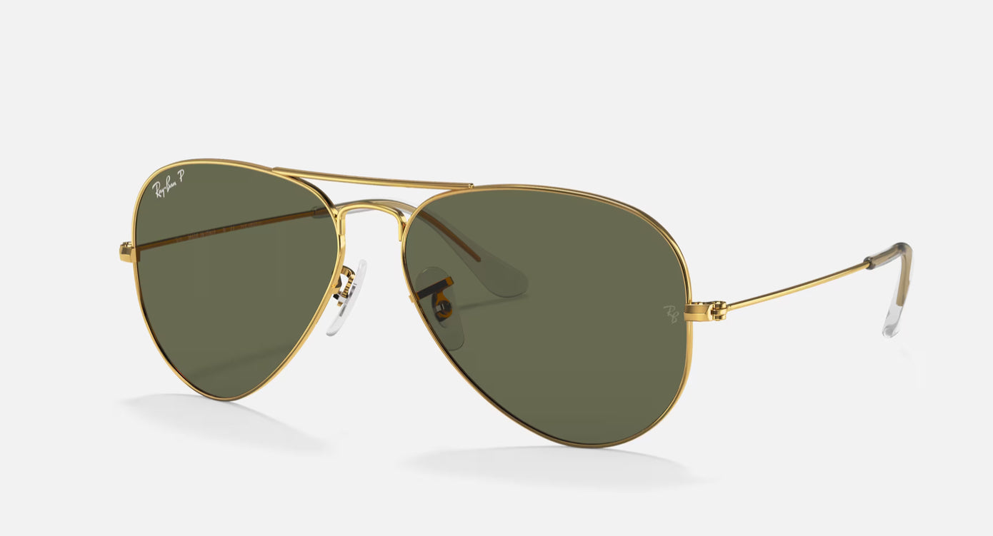 Ray-Ban Aviator Large Metal Arista Gold w/ G-15 Green 58