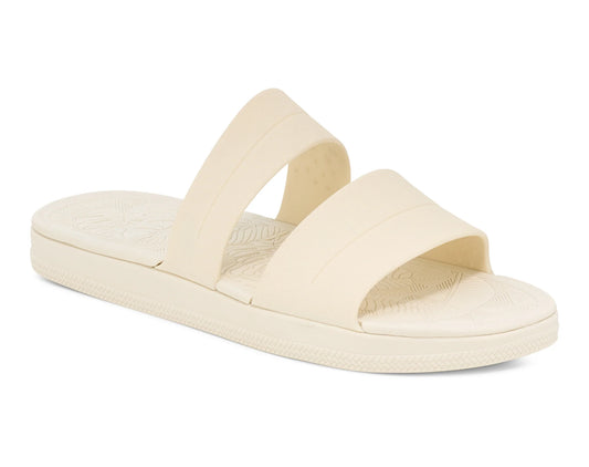 Women's Funshine 2 Strap Slide Sandal - White