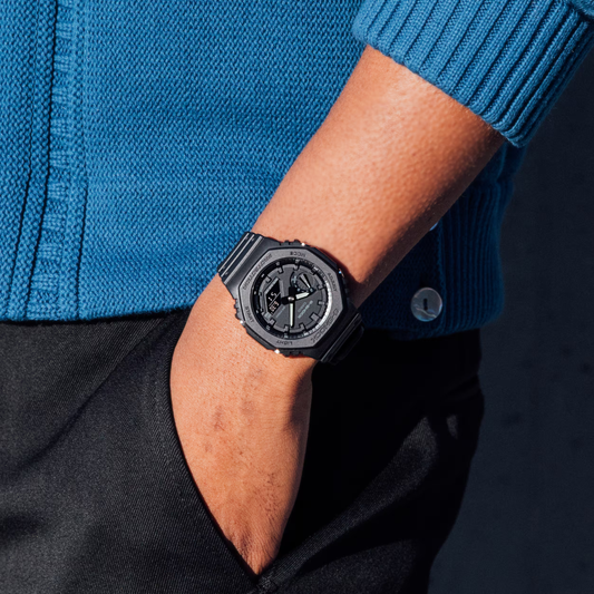 G-Shock GA2100-1A1 Monochrome Black Digital Watch