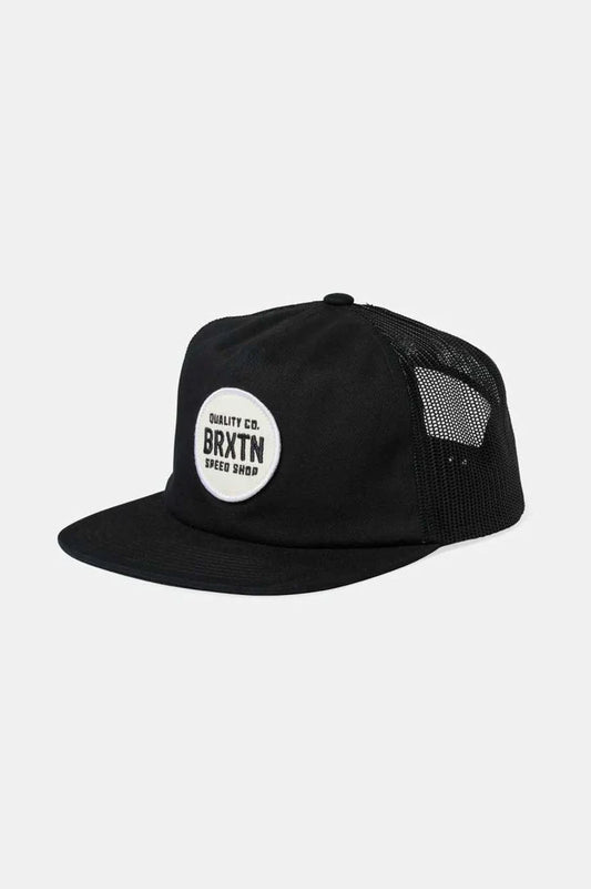 Brixton Gateway Netplus MP Snapback Hat - Black/Black