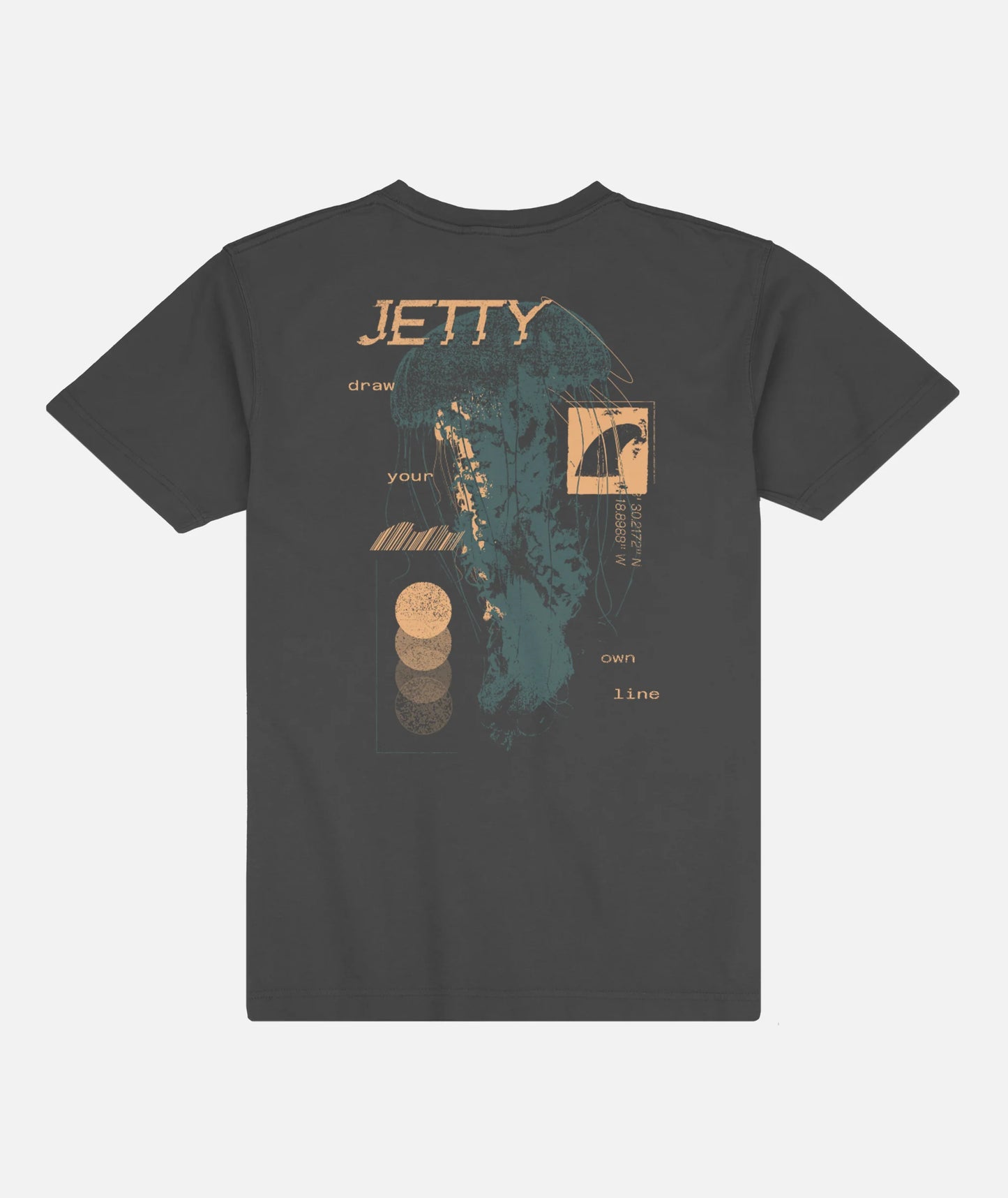 Jelly Glitch Tee - Pirate Black