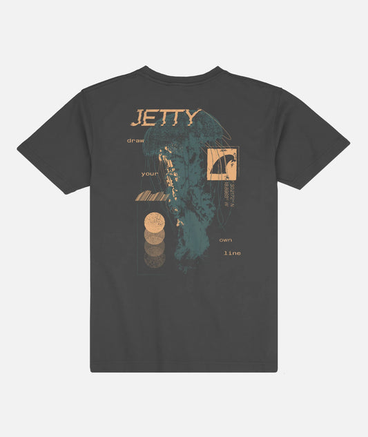 Jelly Glitch Tee - Pirate Black