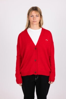 Rusty Morning Golf Cardigan - Red