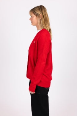 Rusty Morning Golf Cardigan - Red