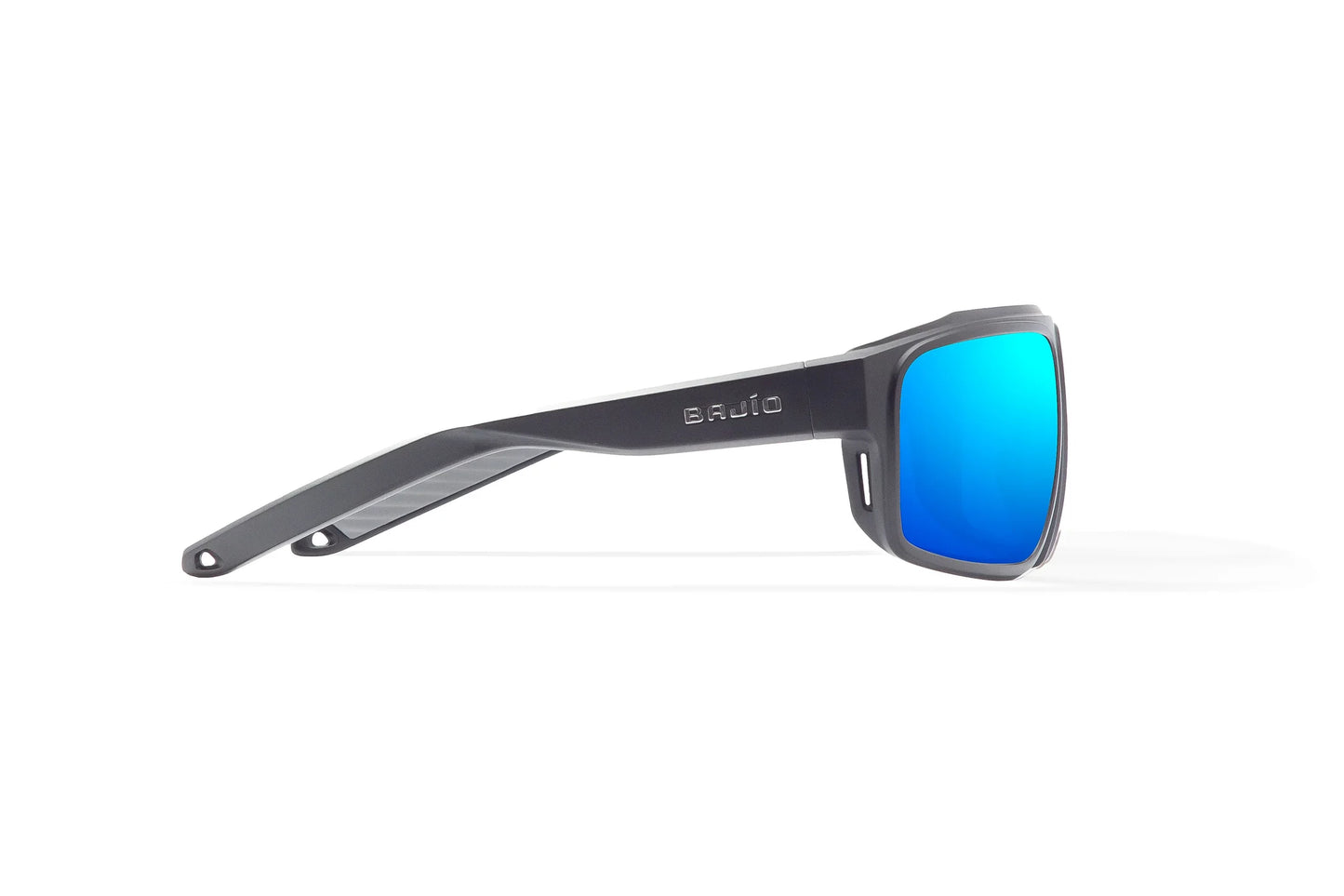 Greenland Black Matte / Blue Mirror Glass Lens