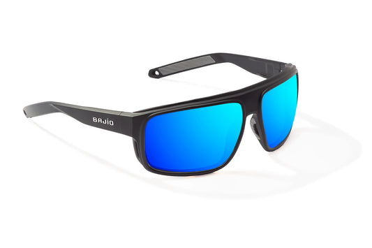 Greenland Black Matte / Blue Mirror Glass Lens