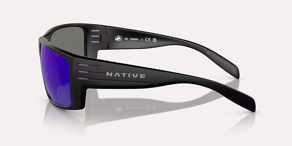 Griz Matte Black w/ Blue Reflex