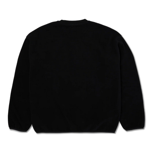 HUF H Dot Polar Fleece Crewneck - Black