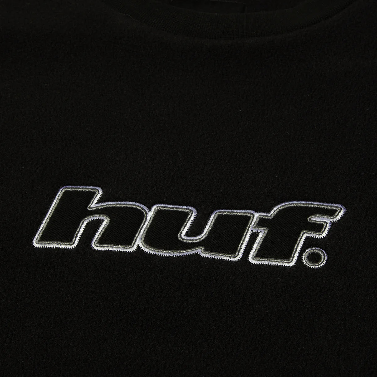 HUF H Dot Polar Fleece Crewneck - Black
