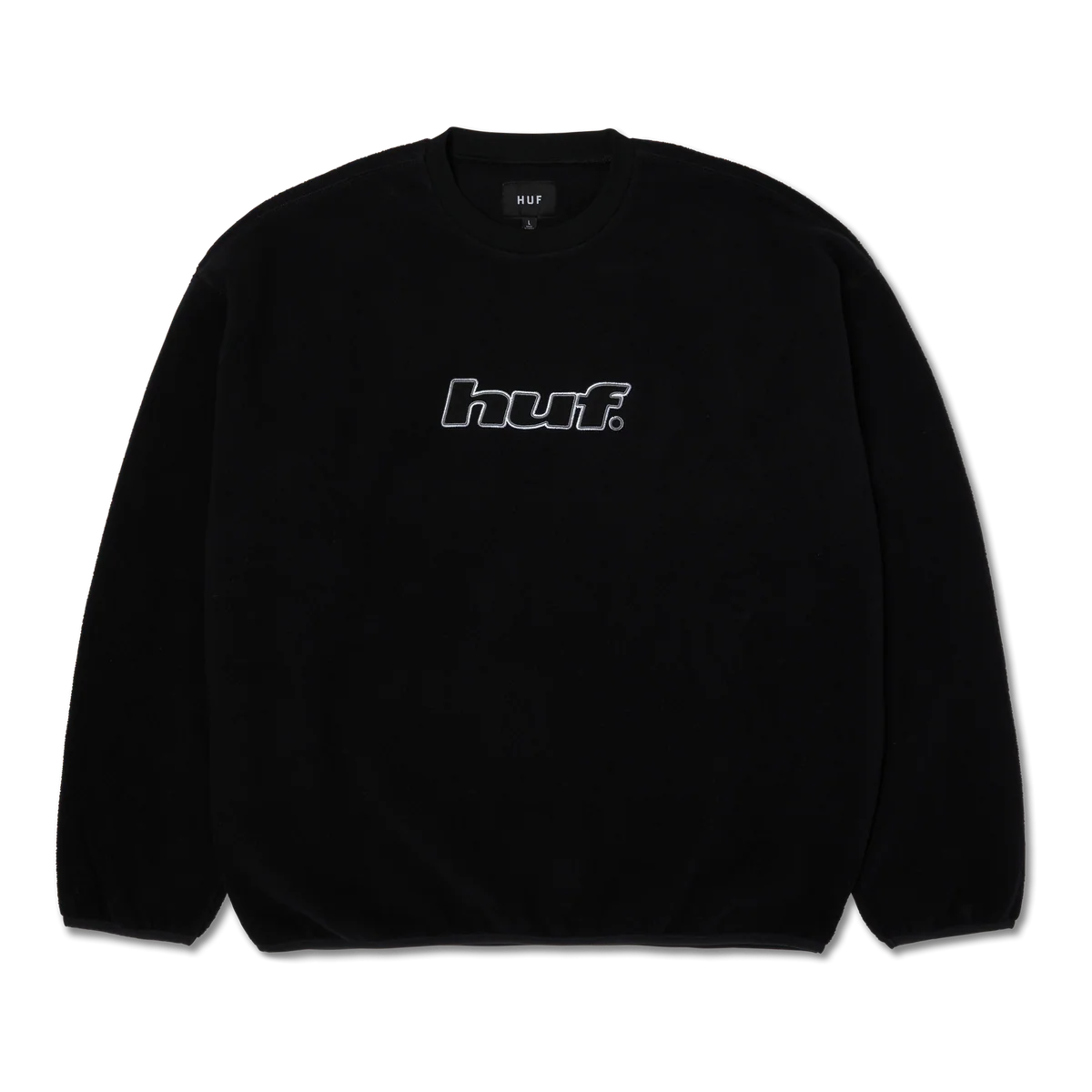 HUF H Dot Polar Fleece Crewneck - Black