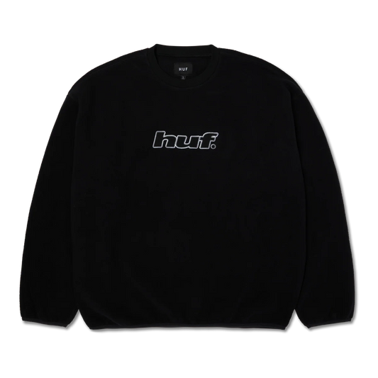 HUF H Dot Polar Fleece Crewneck - Black