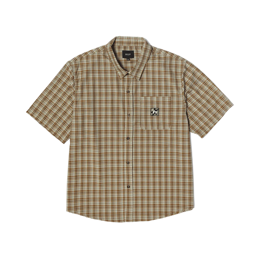 HUF H Star Plaid Shirt - Putty