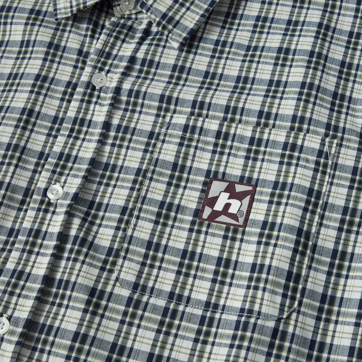 HUF H Star Plaid S/S Shirt - Linen