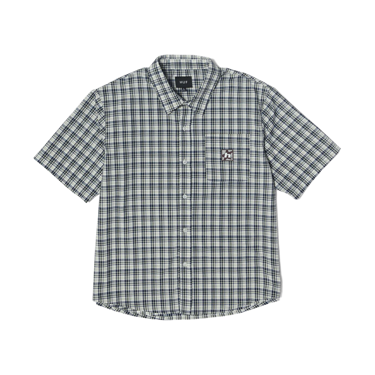 HUF H Star Plaid S/S Shirt - Linen