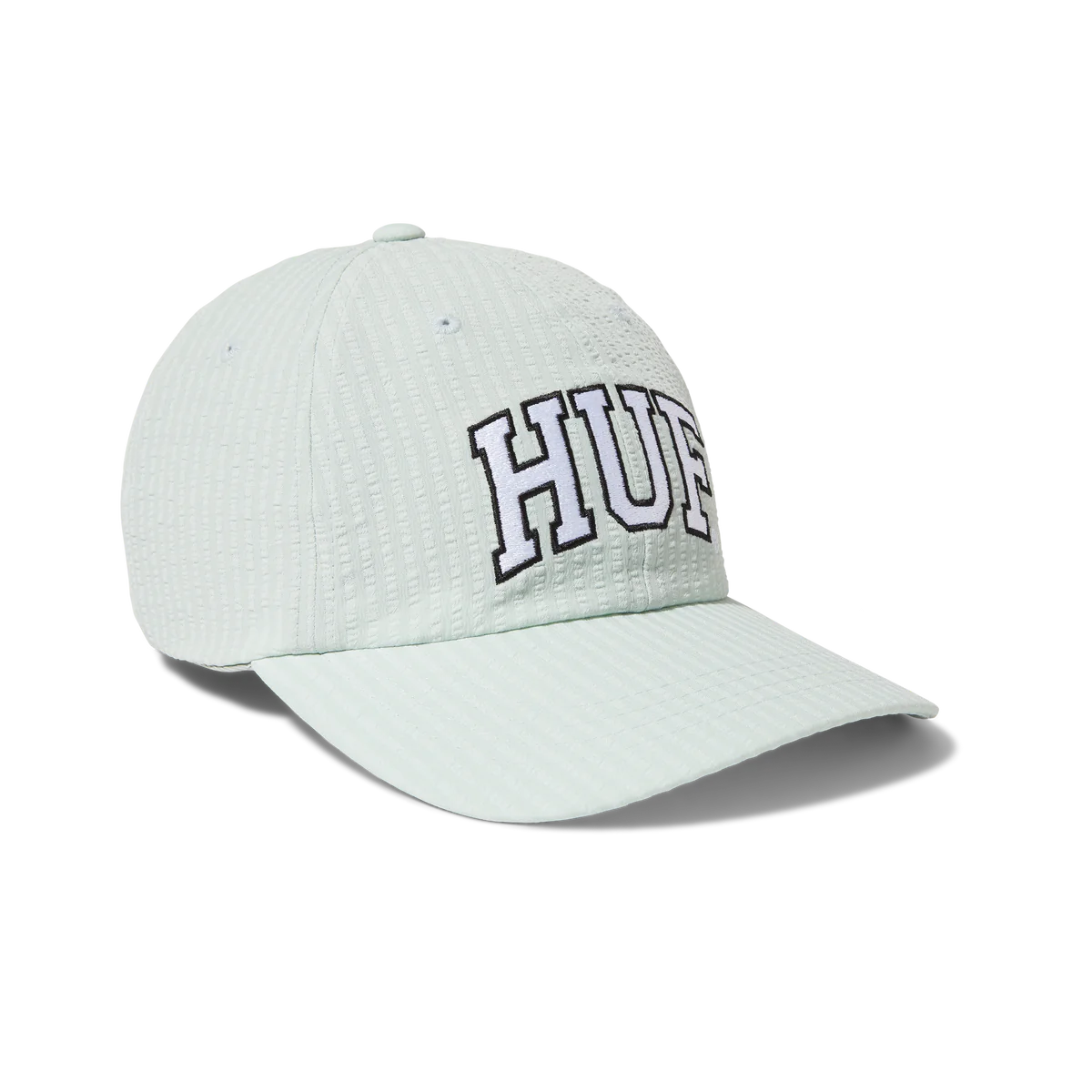 HUF Arch Logo Curved Visor 6 Panel - Smoke Green