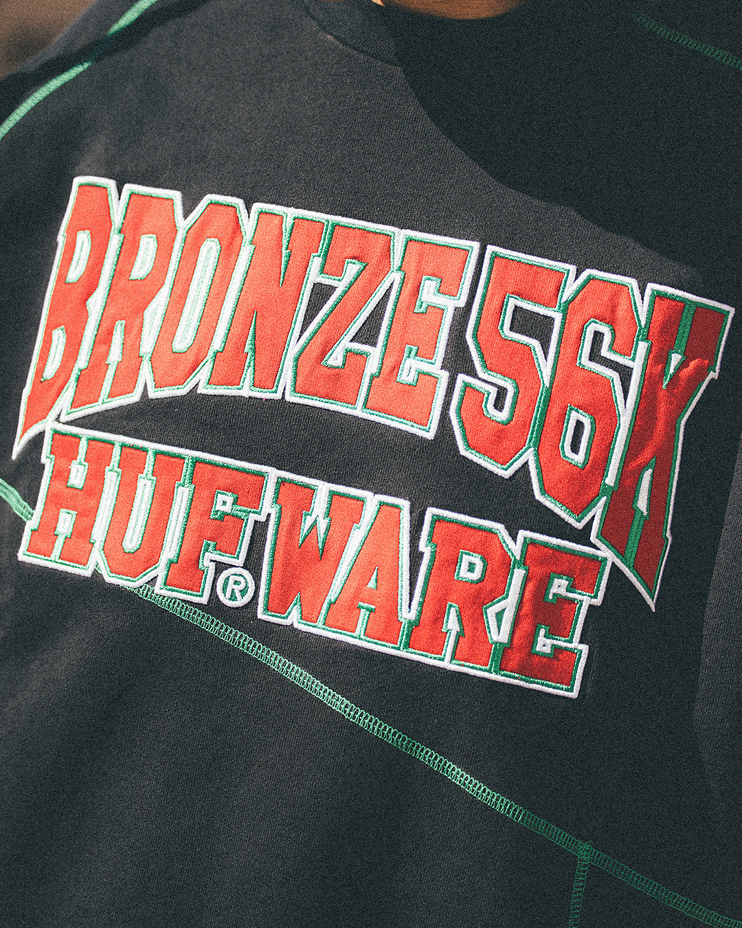 HUF x Bronze Hufware Crewneck - Black