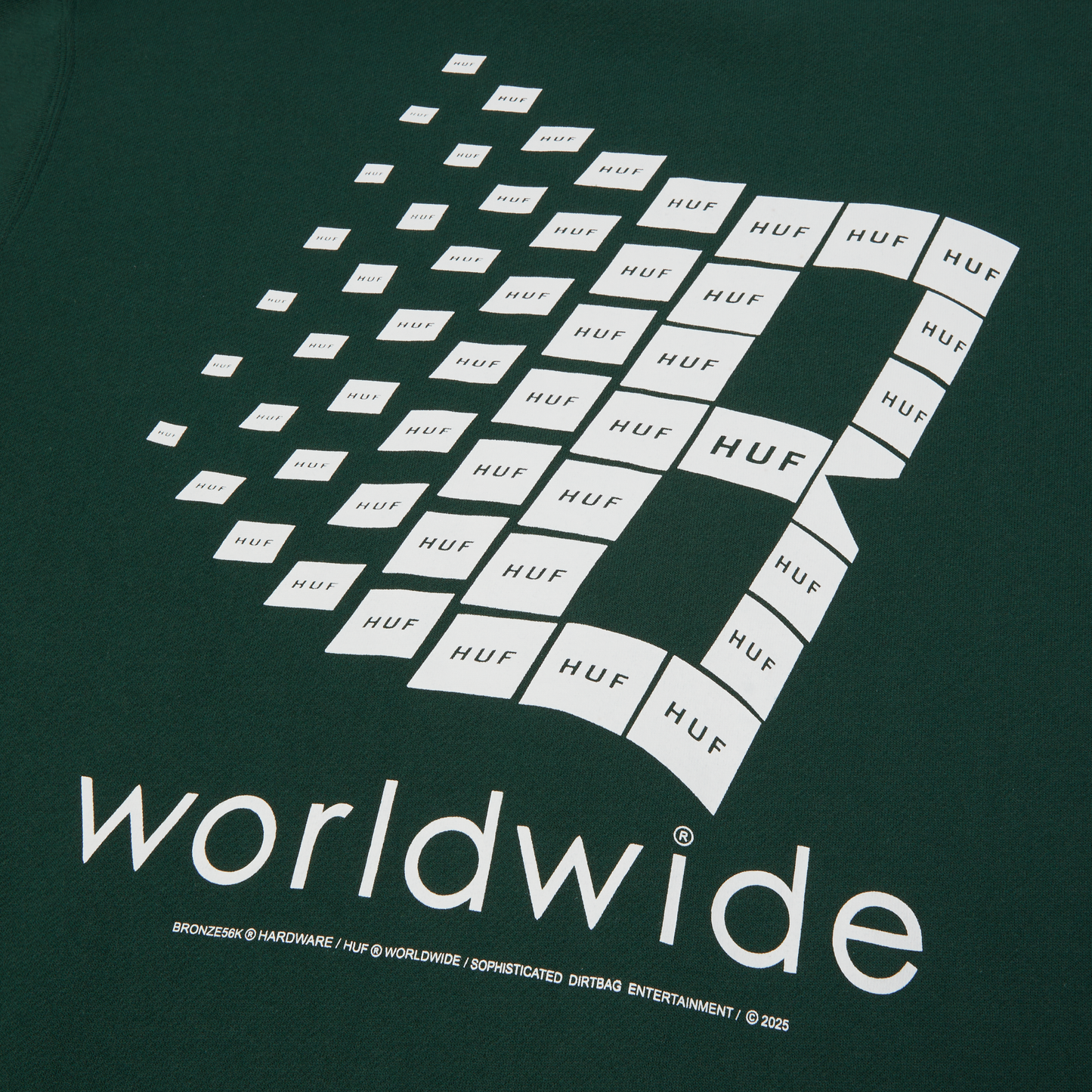 HUF x Bronze Crewneck - Forest Green