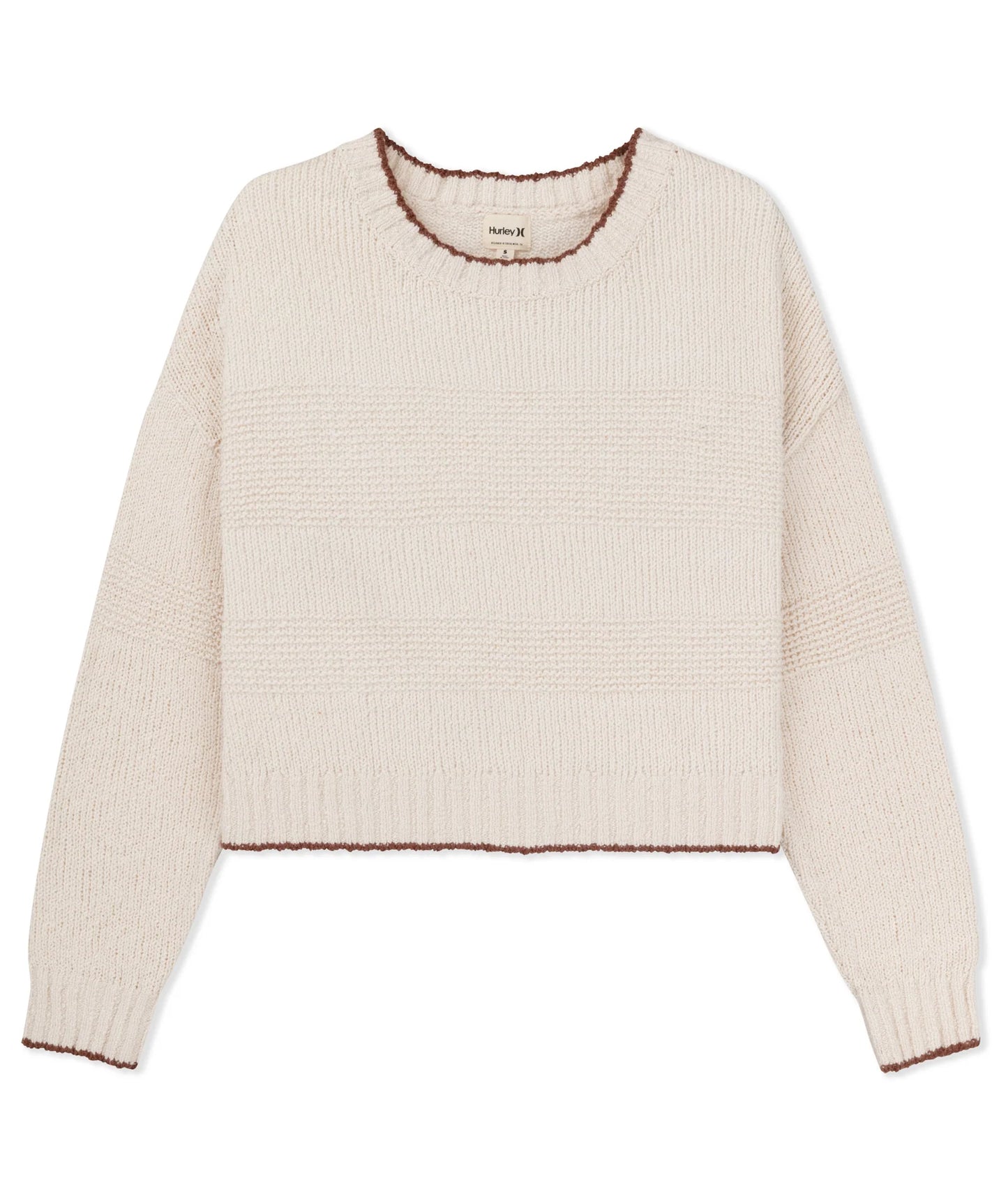 Hurley Women's Linear Sweater - Cream