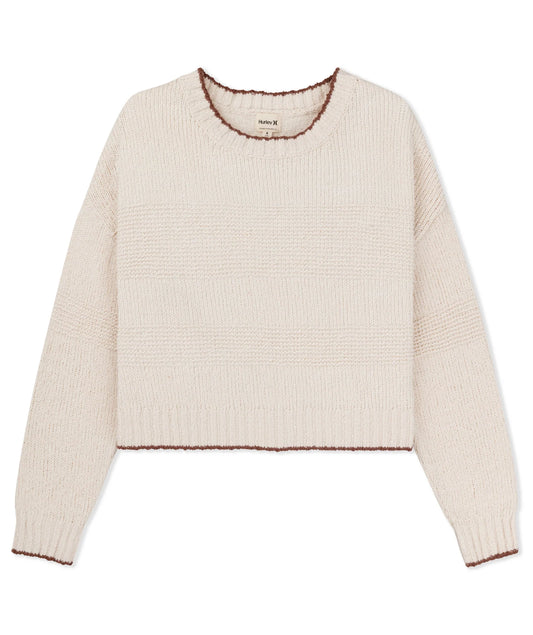 Hurley Women's Linear Sweater - Cream