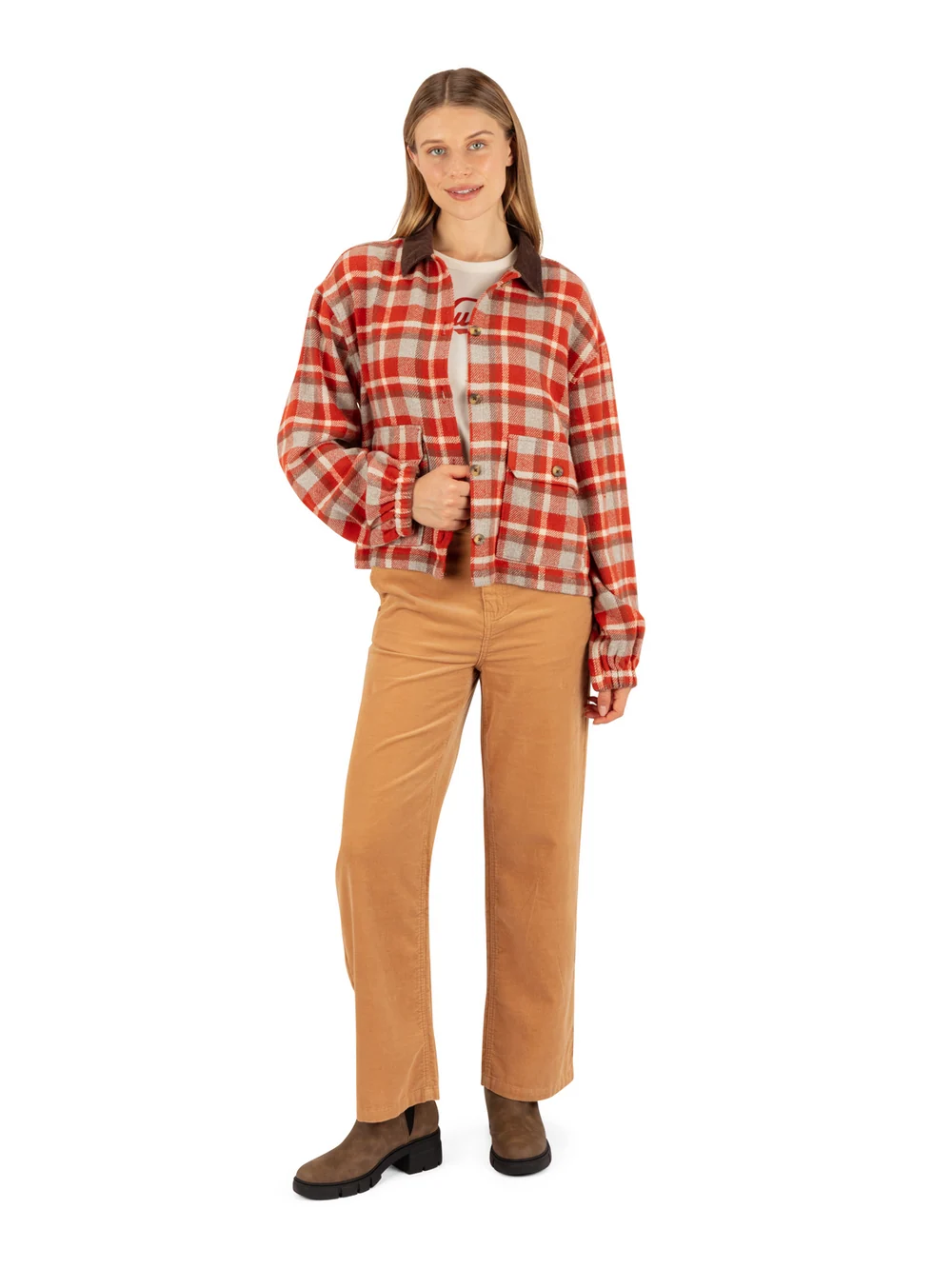 Hurley Women's Nomad Shacket - Golden Oak