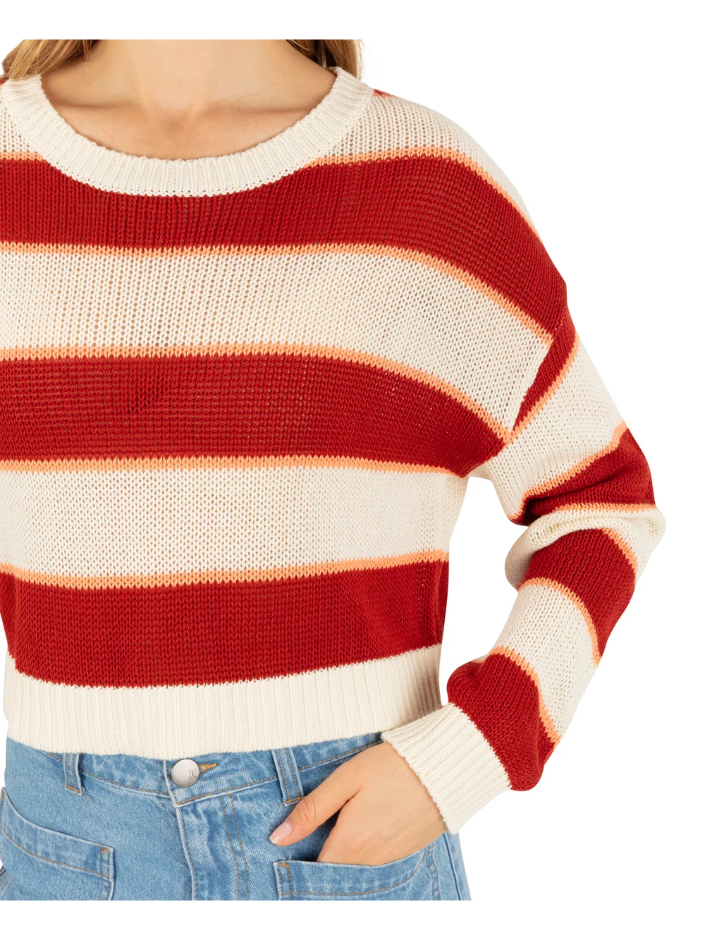 Hurley Women's Delta Long Sleeve - Red Clay