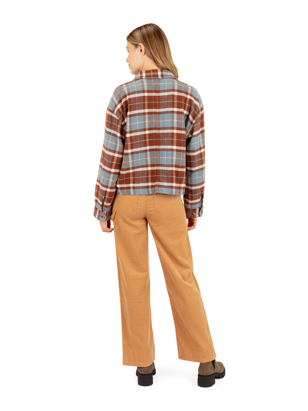 Hurley Women's Roam Boxy Flannel - Sailing