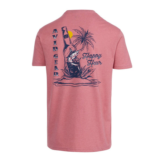 Happy Hour Short Sleeve S/S Tee - Coral