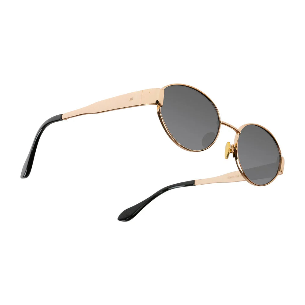 Cassette Optics Harmony Sunglasses - Gold / Polarized Smoke Lens